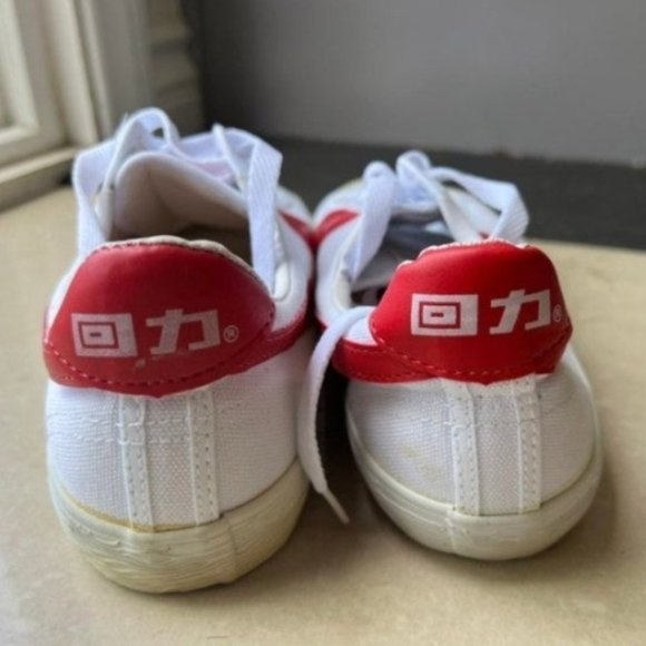 SOLD ON MERCARI Men's Warrior Shanghai WB-01 Sneakers in White & Red - Size 10 - Picture 3 of 5